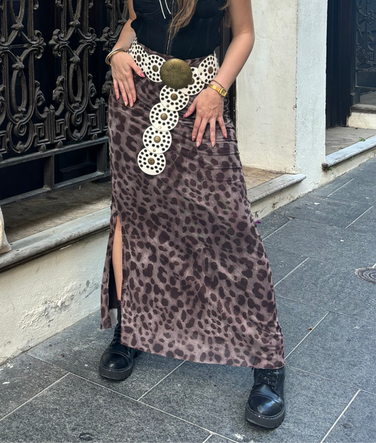 Leopard Maxi Skirt